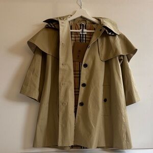 Burberry Kids Tan Trench Coat New